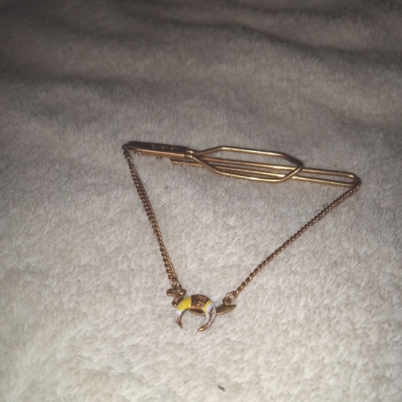 SHRINERS FREEMASON MASONIC TIE CLIP 1/20 12K GOLD FILLED + 2 Hat Pins Sterling - Picture 2 of 10